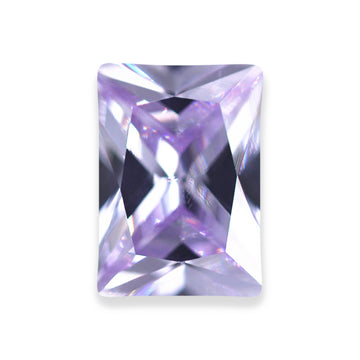 Radiant Lavender CZ Loose Gemstones (Pack of 5)